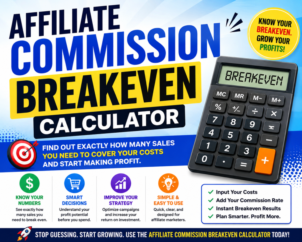 Affiliate Commission Breakeven Calculator